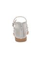 Sandalias Planas Cleo Para Niña Pequeña Plateado Fioni 210263 de Fioni