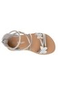 Sandalias Planas Cleo Para Niña Pequeña Plateado Fioni 210263 de Fioni