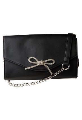 Bolso De Mano Con Lazo Para Mujer Negro Fioni 198277 Payless