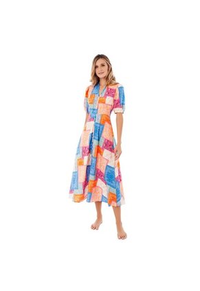 VESTIDO MUJER FIORY LARGO 2914 MULTICOLOR