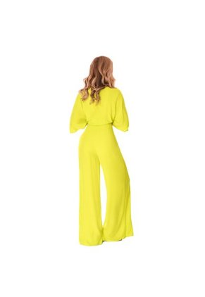 Pantalon Ancho Para Mujer Pistacho Verde Fiory P126