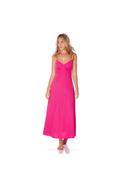 Vestido Largo Para Mujer Fucsia Fiory 3091