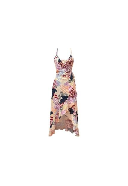 Vestido Largo Para Mujer Beige Fiory 3059