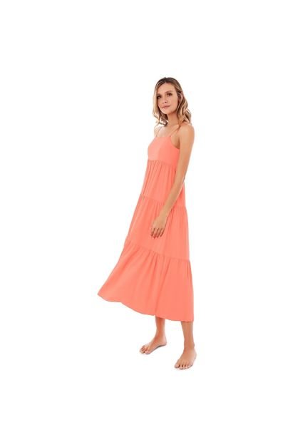 VESTIDO LARGO SALMON 2888
