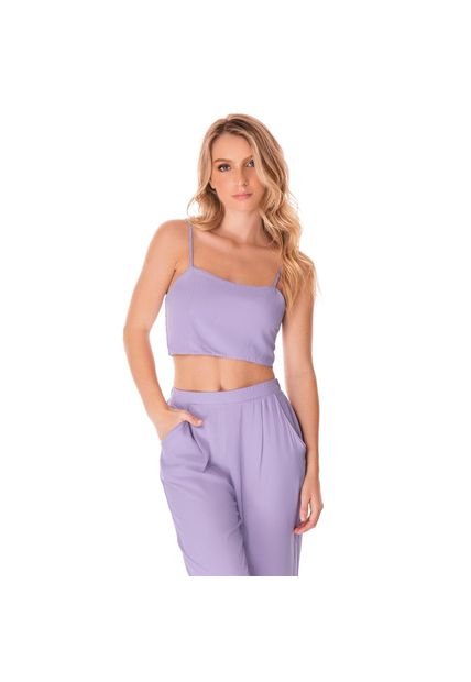 Top Alina Para Mujer Lila Fiory 3057