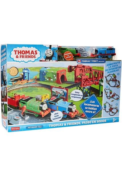 Fisher-Price® Thomas & Friends® Pista Trenes Motorizados Con Thomas Y Percy Que Hablan