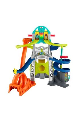 Fisher-Price Little People Gran Pista De Lanzamiento Y Choques