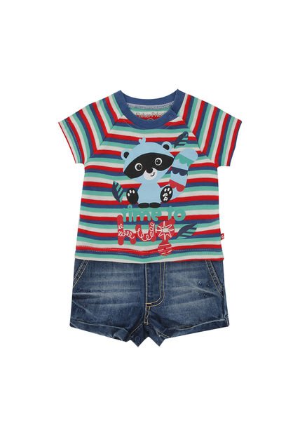 Enterizo Corto Niño Multicolor Fisher Price