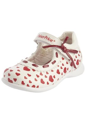 Zapatos Fisher Price Blanco-Rojo
