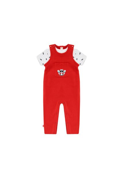 Set 2 Piezas Manga Corta Overoll FPTH24