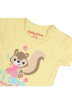 Camiseta Manga Corta Para Niña Amarillo Fisher Price