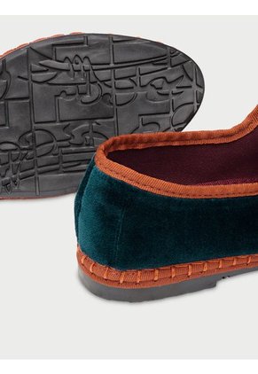 Baleta Mary Jane Velvet Rebecca REBECCA-41 Verde