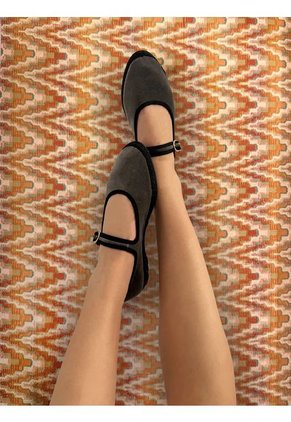 Baleta Mary Jane Brida BRIDA-36 Gris