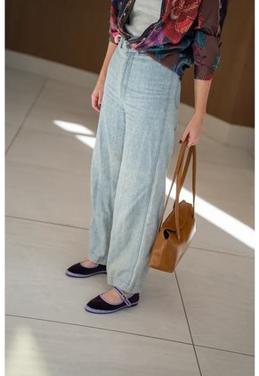 Baleta Mary Jane Velvet Linton LINTON-40 Morado