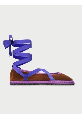 Zapatos Lazos Velvet Brown EICHIRO VR BROWN-36 Marron Flabelus