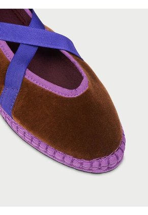 Zapatos Lazos Velvet Brown EICHIRO VR BROWN-36 Marron