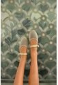 Baleta Mary Jane Linen Imelda IMELDA-38 Beige de Flabelus