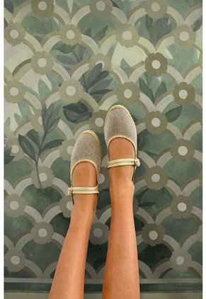 Baleta Mary Jane Linen Imelda IMELDA-38 Beige