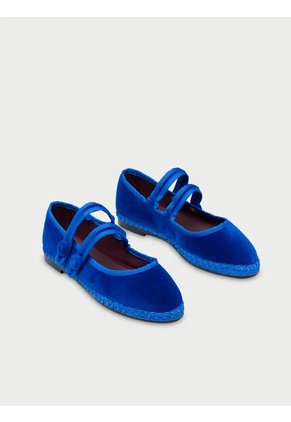 Baleta Terciopelo Antoine Blue ANTOINE BLUE-36 Azul