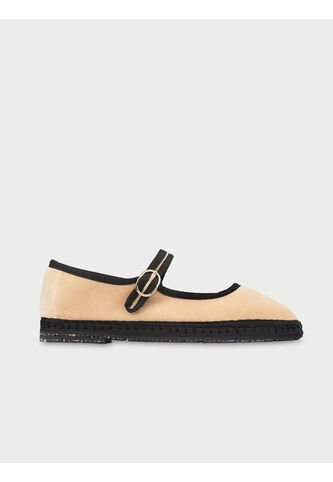 Baleta Mary Jane Theodora THEODORA-39 Beige Flabelus