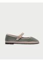 Zapatos Mary Jane Velvet Uta UTA-39 Gris de Flabelus