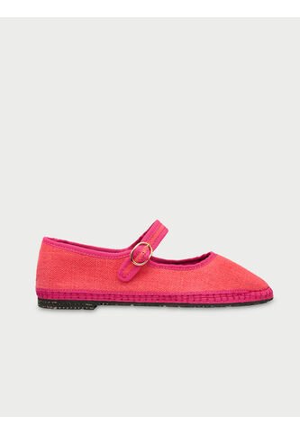 Zapatos Mary Jane Linen Lago LAGO-39 Rosado Flabelus