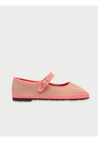 Zapatos Mary Jane Linen Dent DENT-39 Beige Flabelus