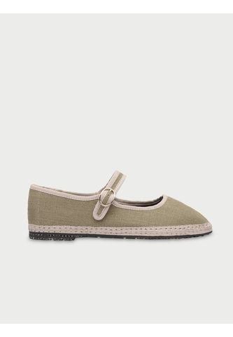 Zapatos Mary Jane Linen Ishmael ISHMAEL-38 Verde Flabelus
