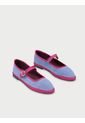 Zapatos Mary Jane Linen Fiorenza FIORENZA-41 Azul de Flabelus