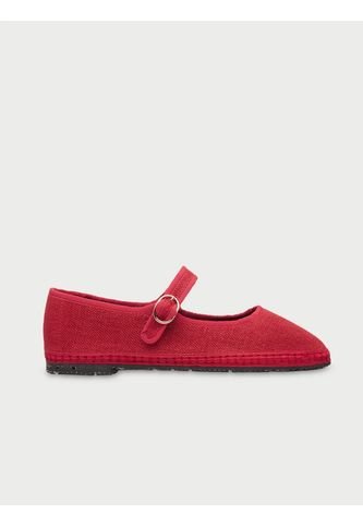 Zapatos Mary Jane Linen Baggins BAGGINS-41 Rojo Flabelus