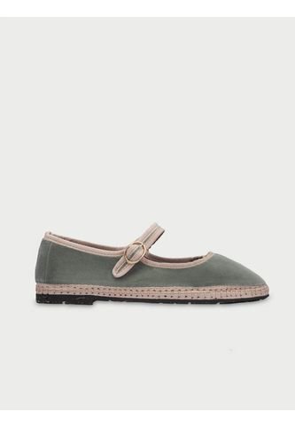 Zapatos Mary Jane Velvet Uta UTA-39 Gris Flabelus