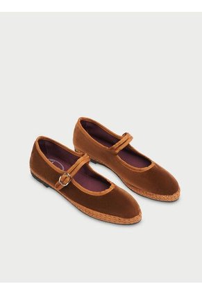 Zapatos Mary Jane Velvet Yoki YOKI-42 Marron