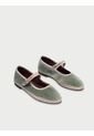 Zapatos Mary Jane Velvet Uta UTA-39 Gris de Flabelus