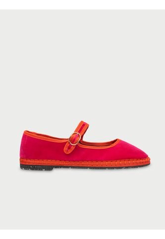 Zapatos Mary Jane Velvet Nana NANA-40 Rosado Flabelus