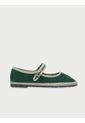 Zapatos Mary Jane Velvet Jay JAY-38 Verde de Flabelus