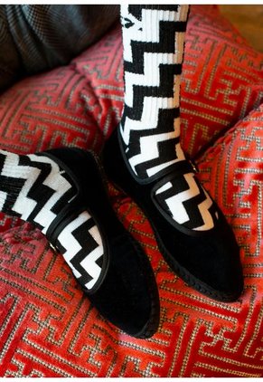 Zapatos Mary Jane Velvet Antonia ANTONIA-39 Negro