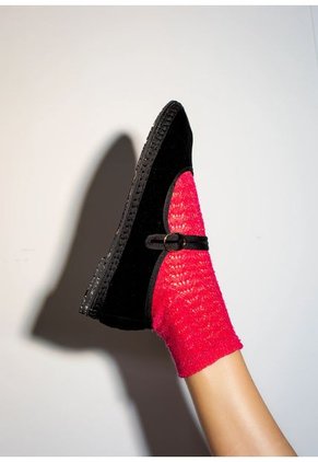 Zapatos Mary Jane Velvet Antonia ANTONIA-39 Negro