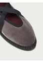 Zapatos Lazos Velvet Grey EICHIRO VR GREY-39 Gris de Flabelus