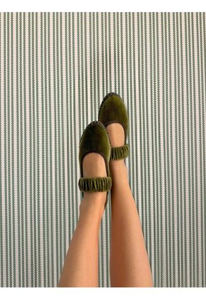Zapatos Mafalda Velvet Olive MAFALDA OLIVE-36 Verde
