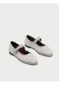 Zapatos Mary Jane Linen Dalloway DALLOWAY-36 Blanco de Flabelus