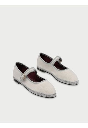 Zapatos Mary Jane Linen Dalloway DALLOWAY-36 Blanco