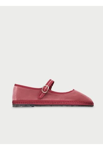 Zapatos Mary Jane Velvet Theresa THERESA-41 Rosado Flabelus