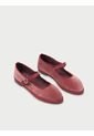 Zapatos Mary Jane Velvet Theresa THERESA-41 Rosado de Flabelus
