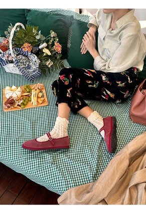 Zapatos Mary Jane Velvet Theresa THERESA-41 Rosado