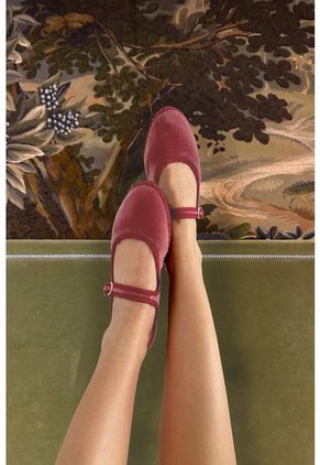 Zapatos Mary Jane Velvet Theresa THERESA-41 Rosado