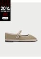 Zapatos Mary Jane Linen Ishmael ISHMAEL-38 Verde de Flabelus