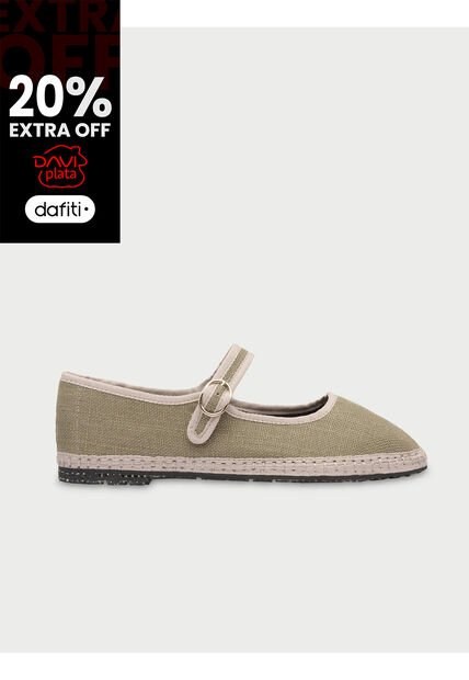 Zapatos Mary Jane Linen Ishmael ISHMAEL-38 Verde