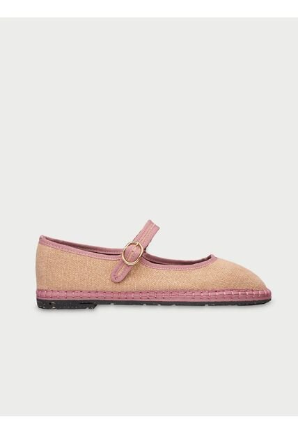 Zapatos Mary Jane Linen Dora DORA-37 Beige