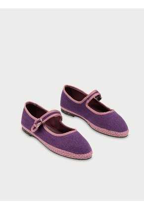 Baleta Mary Jane Linen Aeneas AENEAS-41 Morado