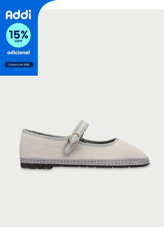Zapatos Mary Jane Linen Dalloway DALLOWAY-36 Blanco Flabelus